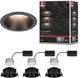 Paulmann empotrable LED 3-step-dim cole coin juego de 3 ip44 redondo 88mm moneda 3x6w 3x470lm 230v regulable 2700k negro