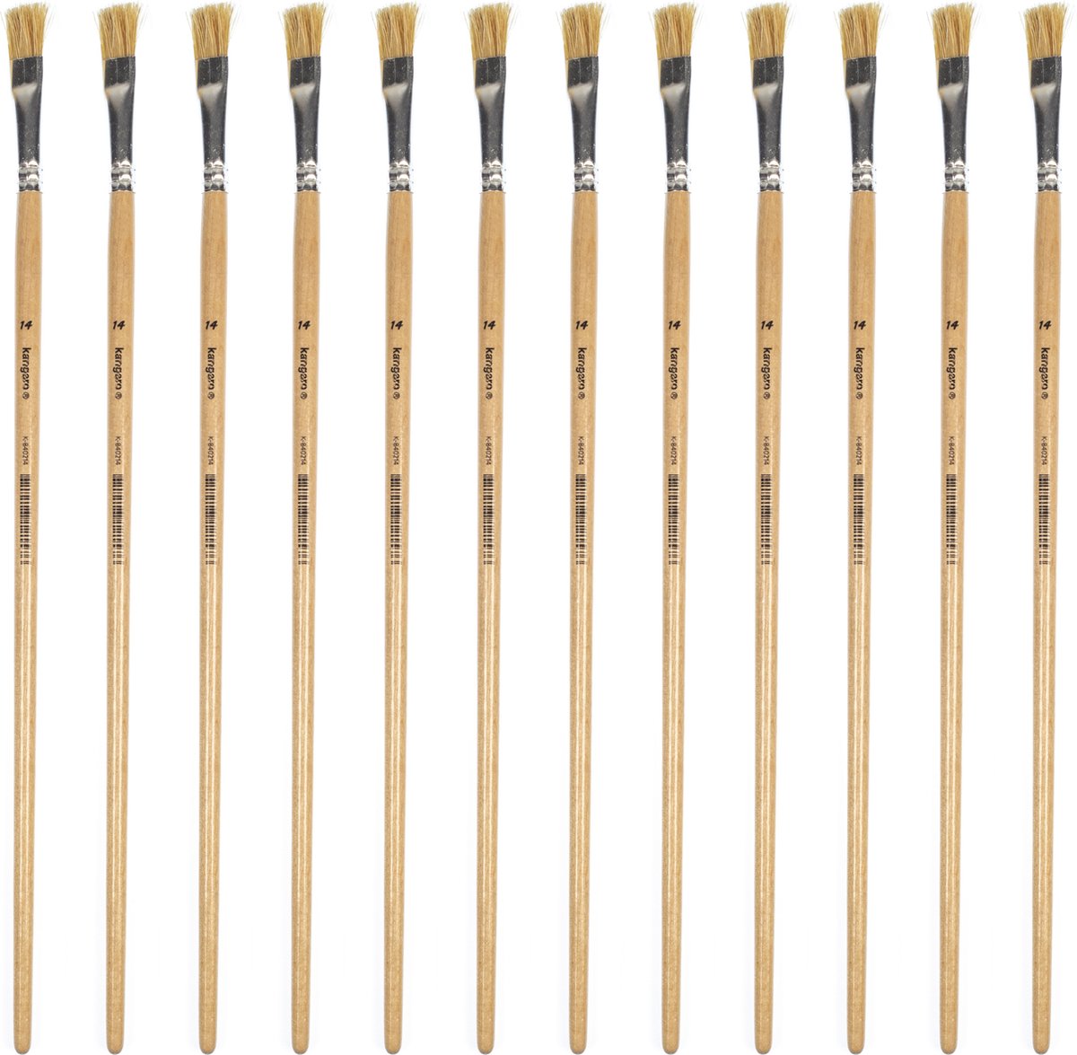 Pennello Kangaro Lyonse - #14 - legno laccato - scatola da 12 pezzi - k-840214