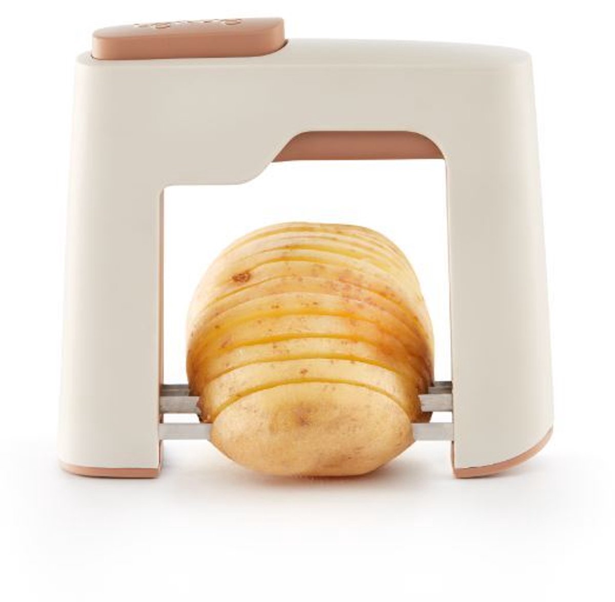 Lékué frietsnijder - groentesnijder hasselback - terracotta pink