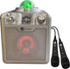 N-gear disco star 710 silver - bluetooth speaker - karaoke set - party box met sterrenprojector 2 microfoons
