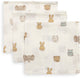Jollein paño bucal hidrófilo 31x31cm jollies (pack de 3)