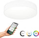 Eglo connect.z gallizzi-z smart plafondlamp - led - ø 39 cm - wit - instelbaar rgb wit licht - dimbaar - zigbee