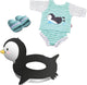 Heless Doll Swimming Set Pinguin, 35-45 cm