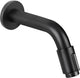 Grifo de pared Differnz - agua fría - grifo para lavabo - 11 cm - negro mate