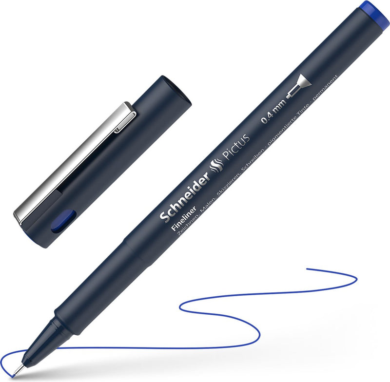Strumenti da scrittura Schneider fineliner schneider - pictus - larghezza tratto 0,4 mm - blu - s-197403