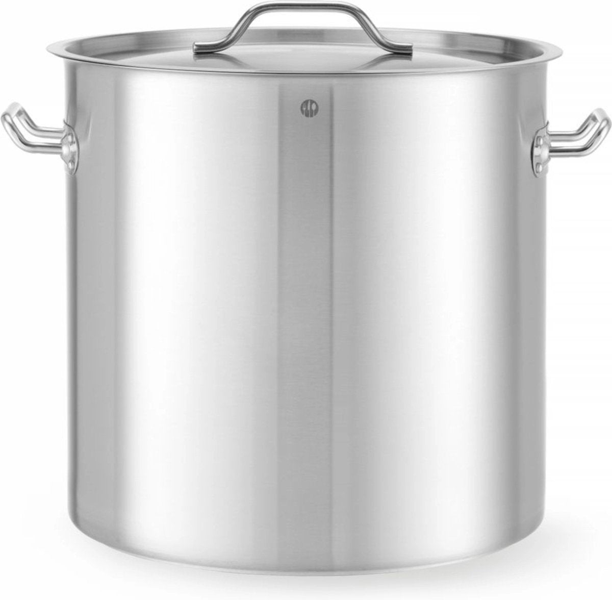 Hendi grote kookpan met deksel – 50l – inductiegeschikt – koelblijvende handgrepen – matte afwerking