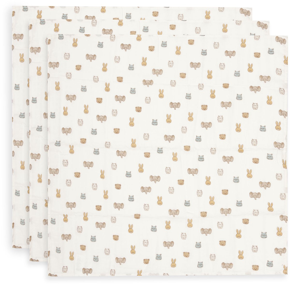 Jollein paño hidrófilo pequeño 70x70cm jollies (pack de 3)