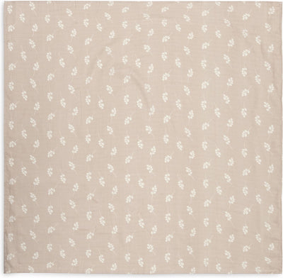 Jollein - panno idrofilo grande 115x115 cm - fasce, panni per ruttini, panni per bambini - cotone morbido - ramoscello - rosa canina - 2 pezzi