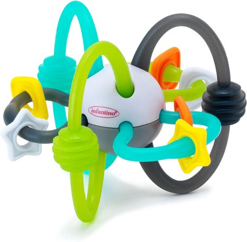 Infantino batido mordedor sonajero flexible bola