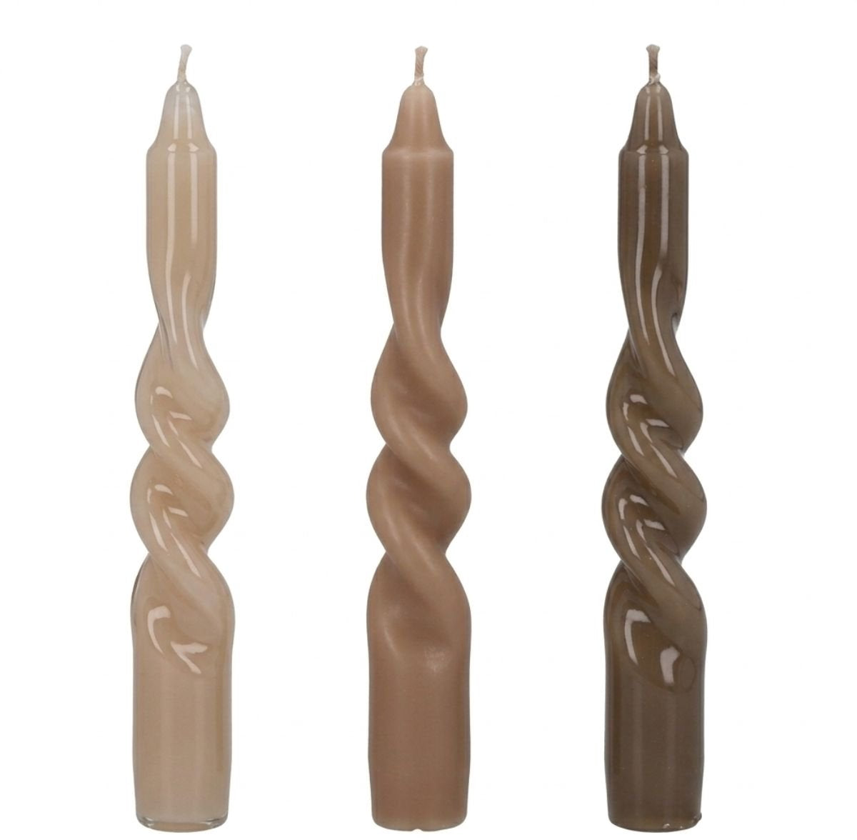 Set di candele da cena intrecciate Arti Casa da 3 - 6 ore di durata - candele da tavolo