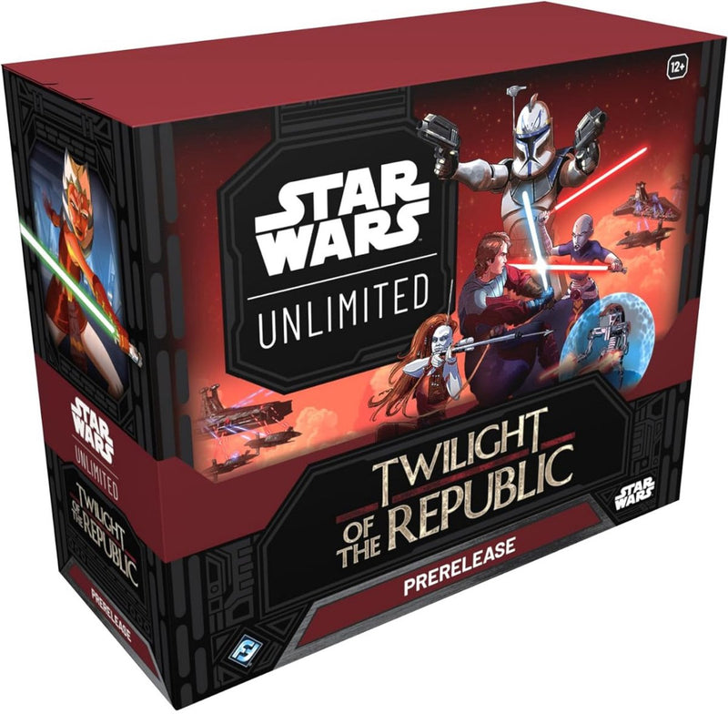 Juegos de vuelo de fantasía star wars unlimited - caja de presentación del crepúsculo de la república