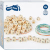 Piccole piede - perle di lettere di legno che producono collo, 300 perle