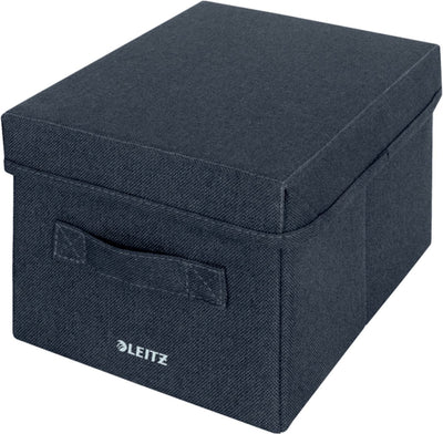 Leitz fabric storage box with lid small, set of 2