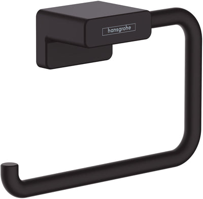 Portarotolo Hansgrohe Addstoris senza ribaltina nero opaco