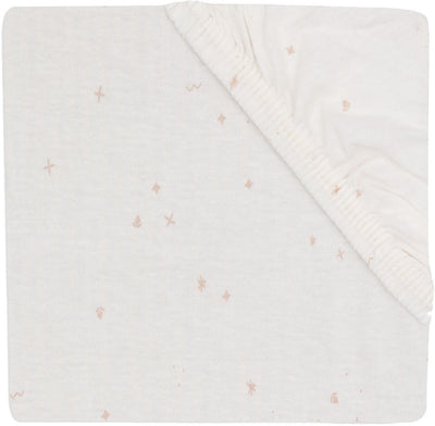 Lenzuolo con angoli scintillanti Jollein per letto - 60 x 120 cm - jersey - rosa selvatico