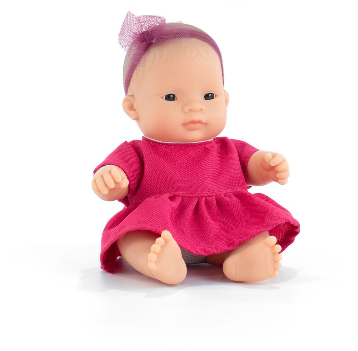 Muñeca bebé Miniland - niña asiática 21cm - con aroma a vainilla - resistente al agua - 10 meses