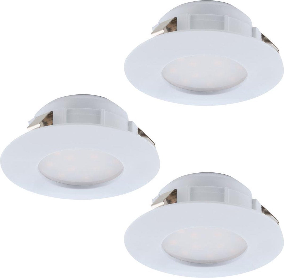 Eglo pineda - inbouwarmatuur - 3 lichts - wit