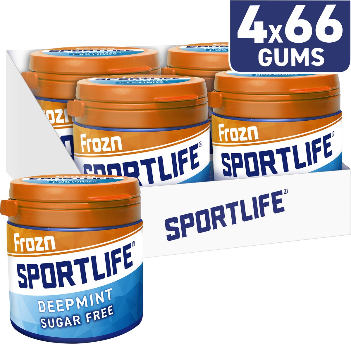 Sportlife frozn deep pot - chicle sin azúcar extremadamente fresco - 4x99g