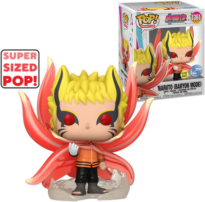 Funkopop! Naruto (modalità barione) (bagliore) 6 pollici - Boruto: esclusiva Naruto di nuova generazione