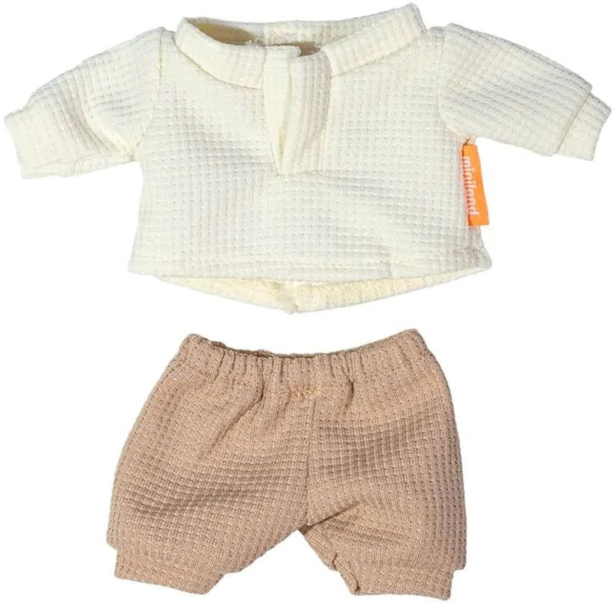 Miniland poppenkleding t-shirt en broek 21cm pop accessoire.