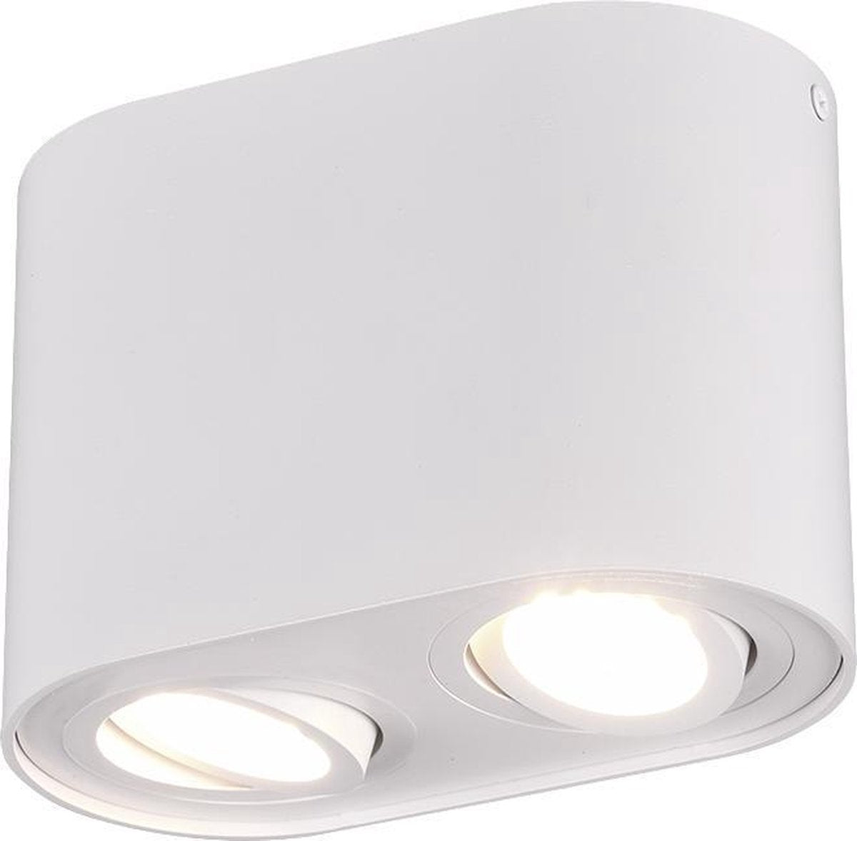 Trio cookie - plafondlamp - wit mat - excl. 2x gu10 4,9 w - dimbaar met schakelaar - niet extern dimmerbaar