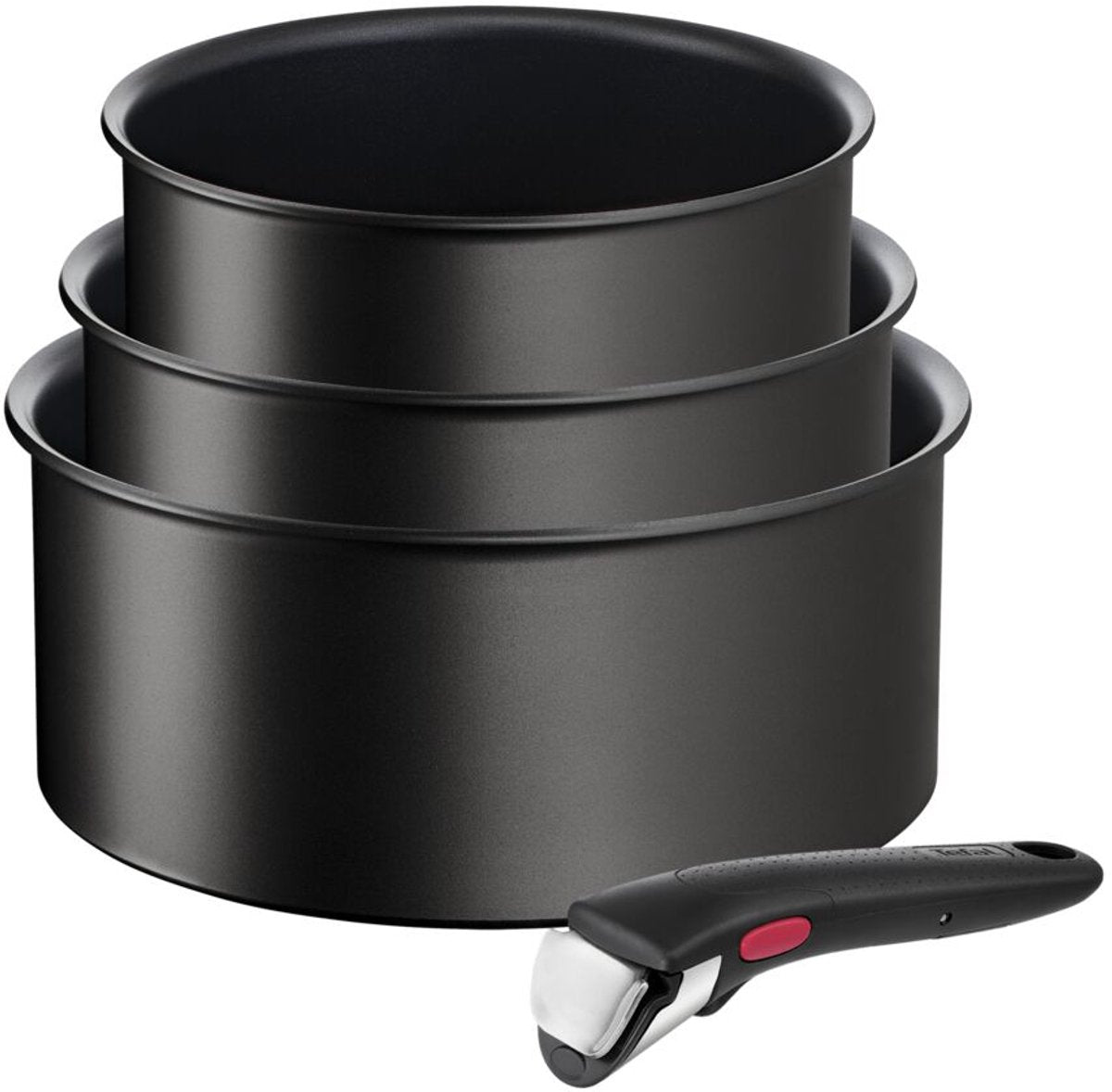 Tefal ingenio unlimited - pannenset - 4-delig - inductie - stapelbaar - afneembare handgreep - ruimtebesparend