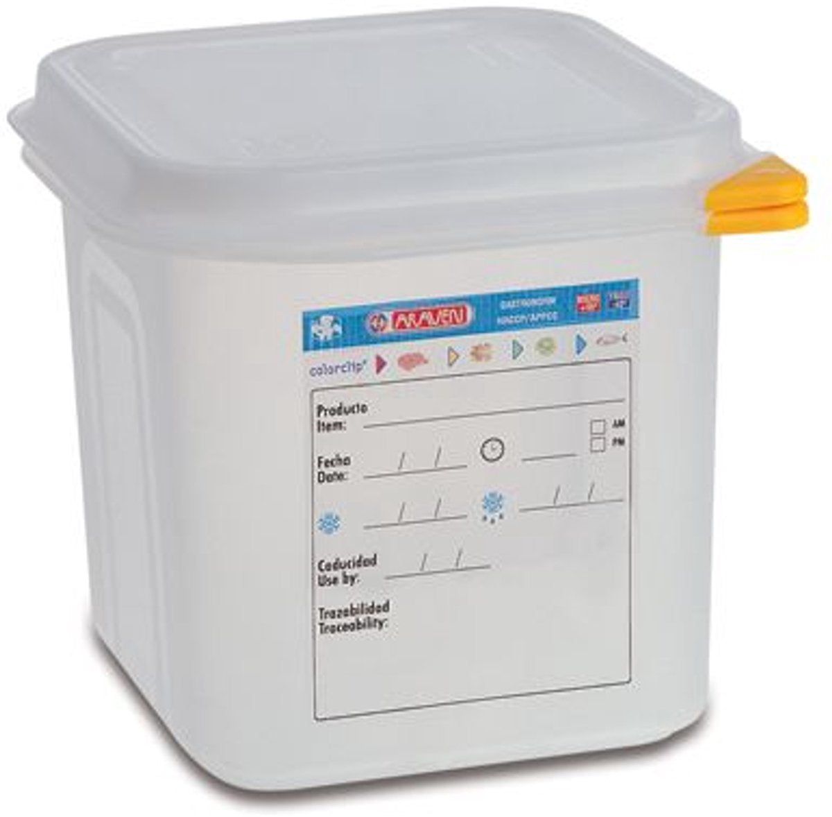 Caja de almacenamiento de alimentos Araven herm. gn1 6, 2,6l h15cm polipropileno gn1 6