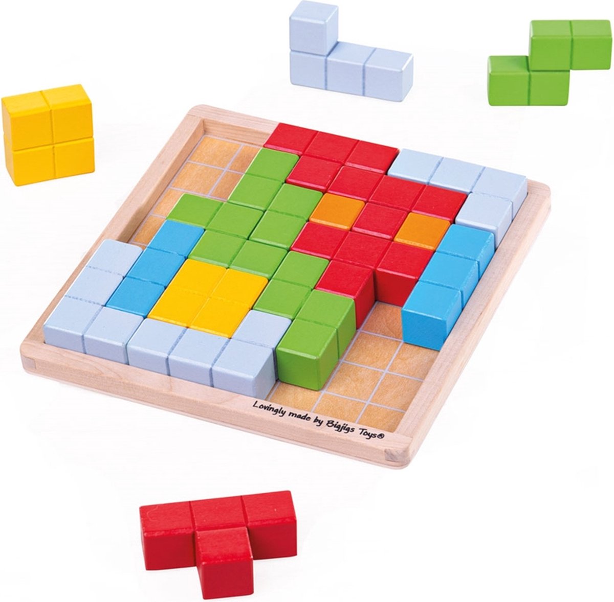 Bigjigs Wooden Block Puzzle Patterns