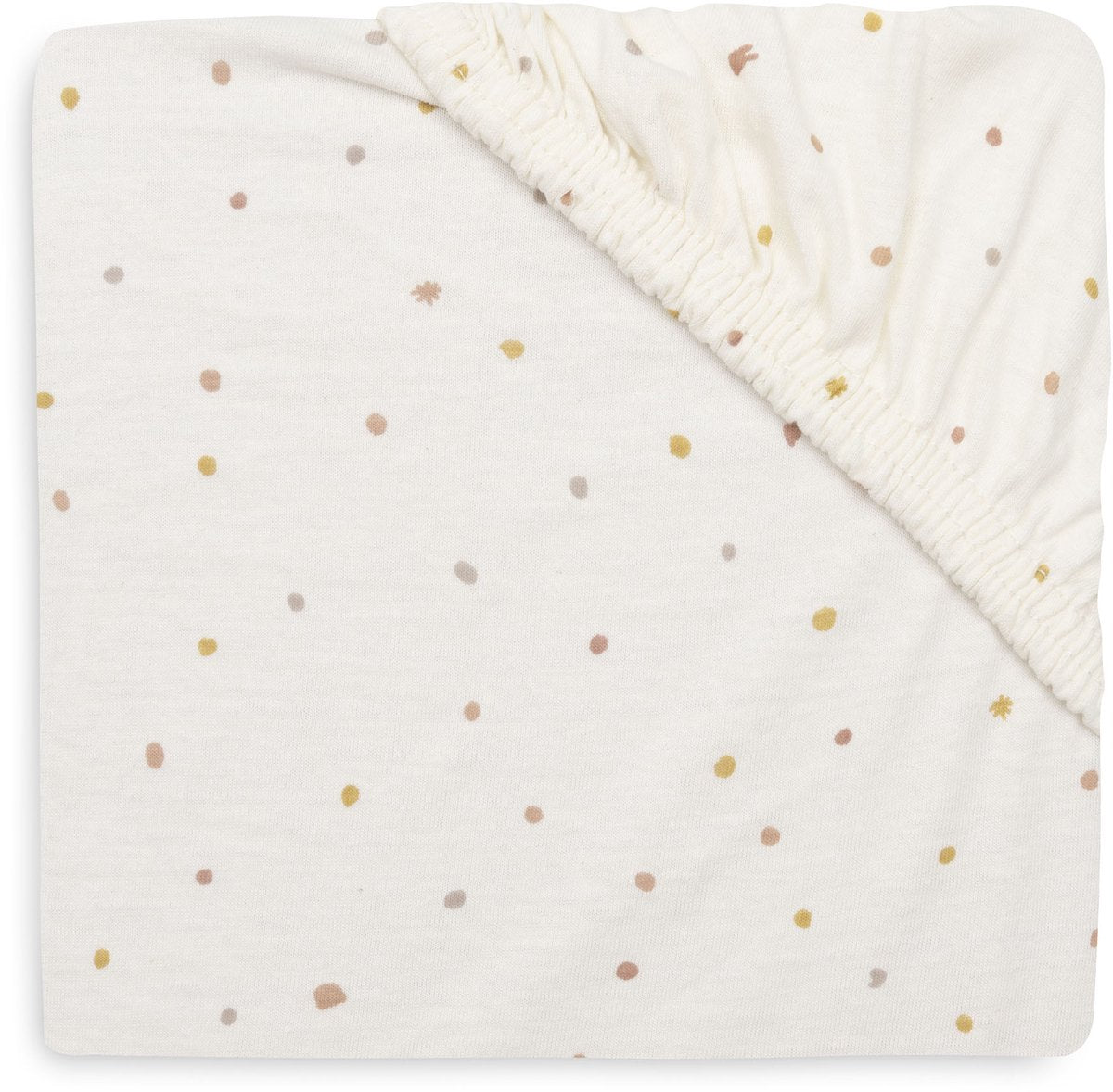 Jollein hoeslaken wieg - 40 50x80 90cm - jersey - kangaroots - dusty dot