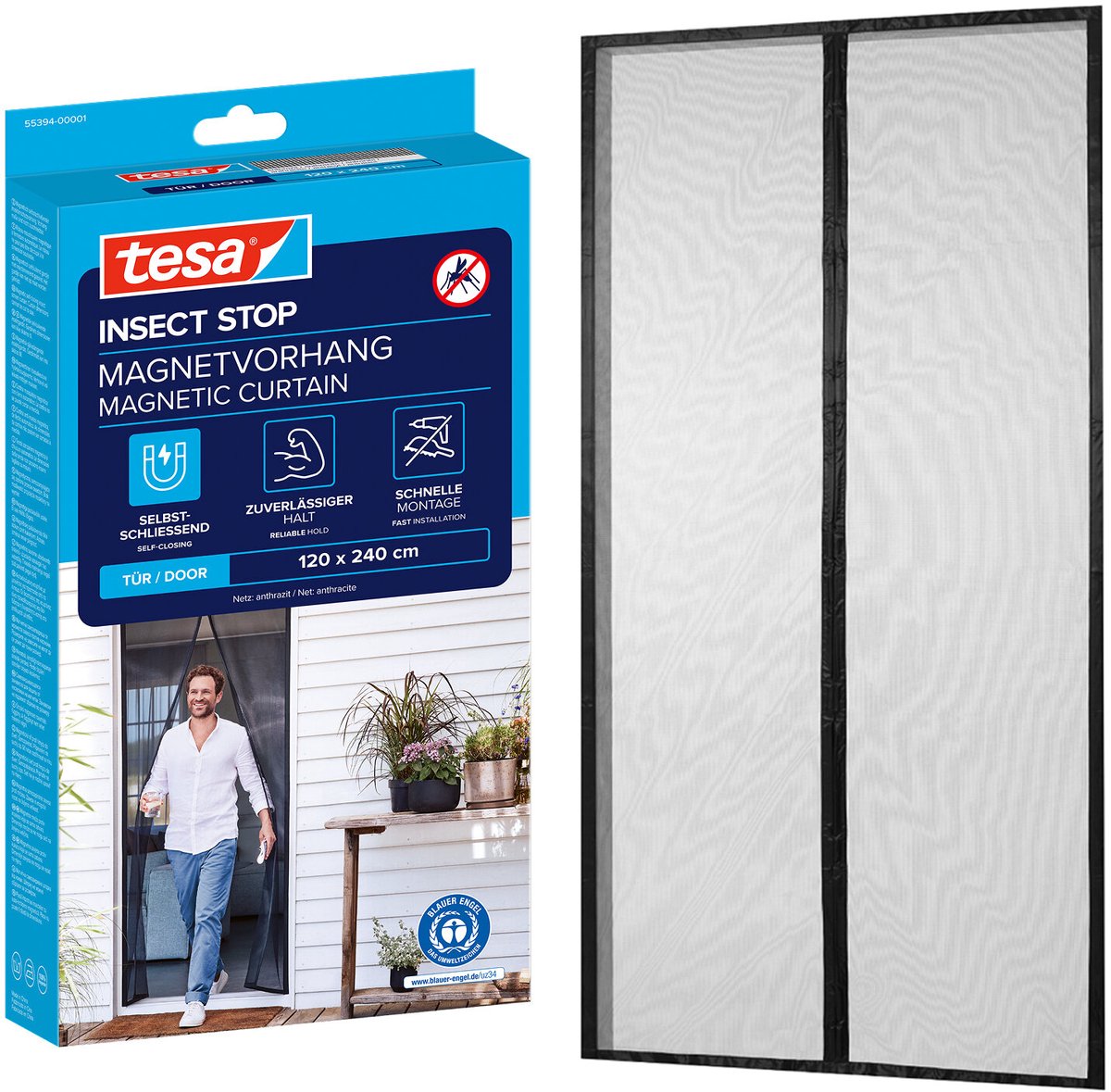 Tesa 1074288 - es magnético xl antracita | 1 pieza