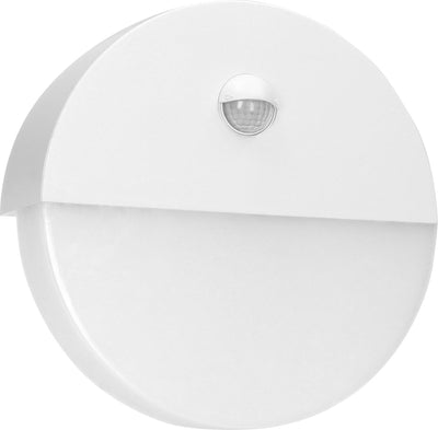 Adviti lámpara exterior con sensor de movimiento halit - iluminación jardín 4000k - iluminación exterior con IP65 - aplique 600 lm - aplique exterior blanco
