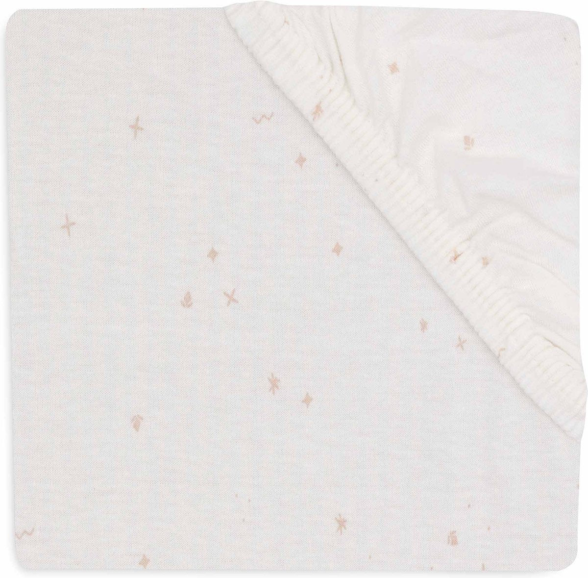 Jollein baby - sábana ajustable jersey 70 75x140 150cm - cuna - algodón suave - rosa salvaje centelleante