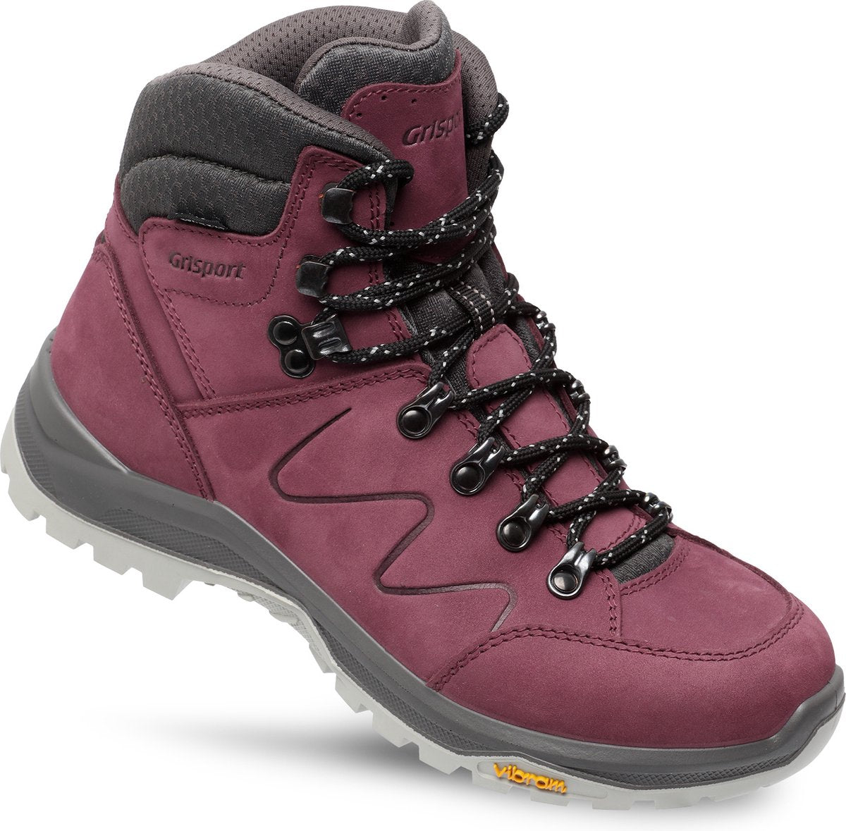 Grisport boston mid wandelschoenen dames - burgundy - maat 39