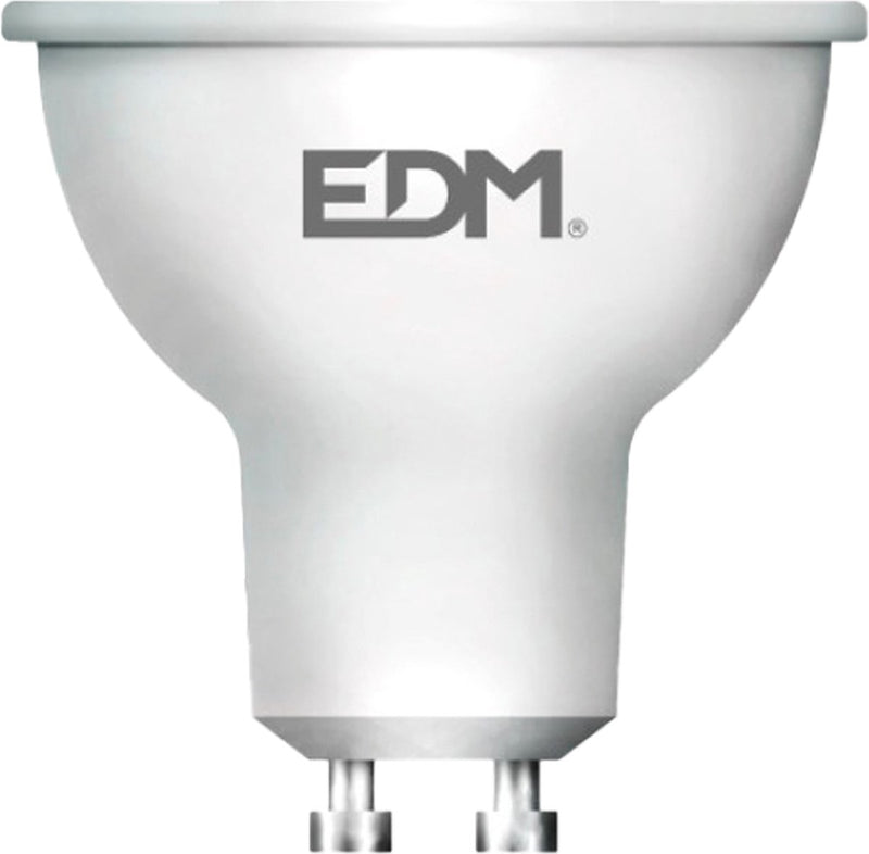 Edm led spot lamp gu10 5w 6400k 400lm 230v - 50mm - led lampen - koel wit - 3-pack