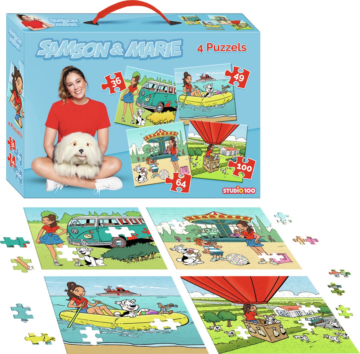 Studio 100 samson marie puzzle - 4 in 1