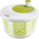 Centrifugador de ensalada Westmark, capacidad: 4,4 l, ø 23,5 cm, plástico, sin BPA, spinderella, verde blanco transparente, 2430226a