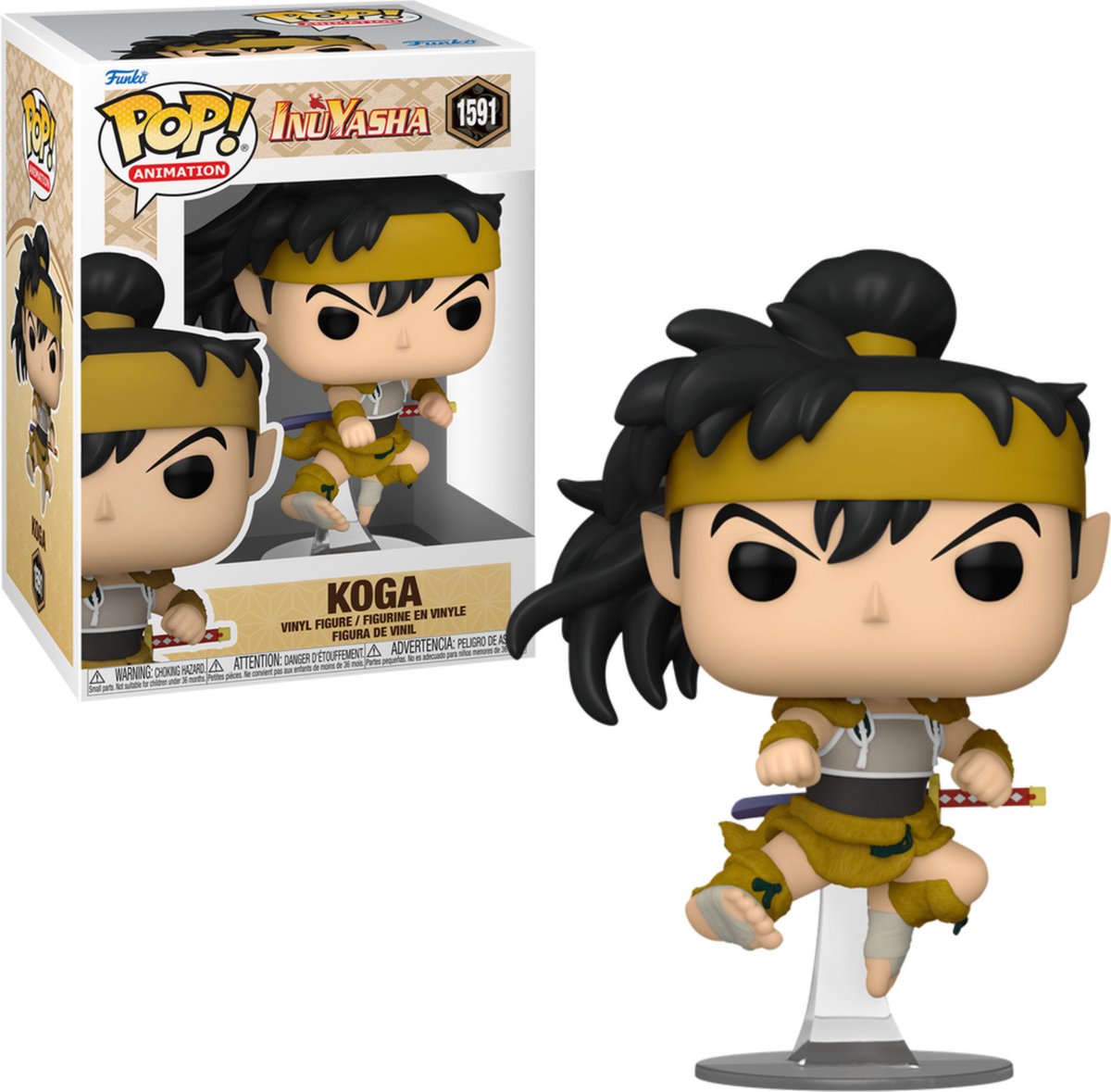 Funko inuyasha koga statuetta in vinile 1591 pop! multicolore - PVC - anime, fan merch, serie TV