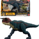 Mattel jurassic world corre y muerde carnotaurus corriendo figura de acción de dinosaurio rugiente