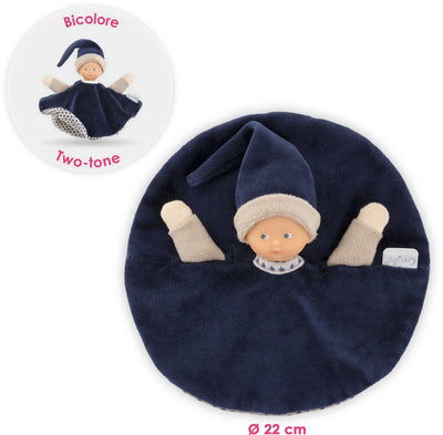 Corolle Tidoudou - Navy Blue Cuddle Cloth, 17 cm