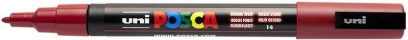 Rotulador Uni posca pc3m rojo oscuro - punta redonda hasta 1,3 mm