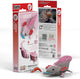 Puzzle 3d Eugy - axolotl - animali marini - sostenibile - collezionali tutti - 6 anni