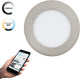 Eglo connect.z fueva-z smart inbouwlamp - ø 12 cm - grijs wit - instelbaar wit licht - dimbaar - zigbee