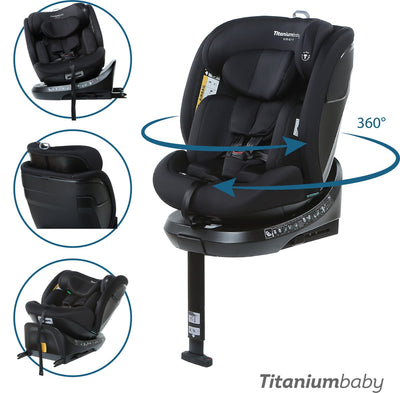 Titanium baby titaniumbaby smart autostoel nitro evo black