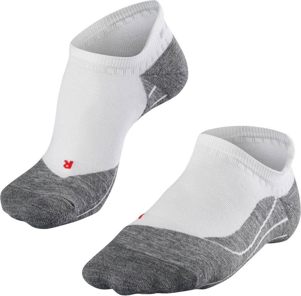 Falke ru4 invisible anti-blaar katoen functioneel materiaal hardloopsokken heren wit - maat 44-45