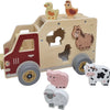 Playwood forma de madera coche animales de granja