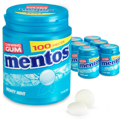 Mentos chewing gum mighty mint xl (6x 100 pieces)