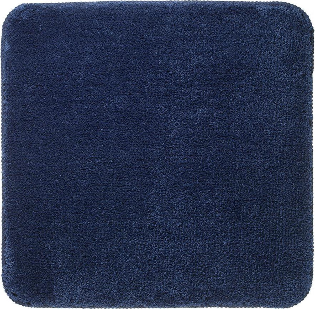 Sealskin angora - badmat 60x60 cm - polyester - donkerblauw