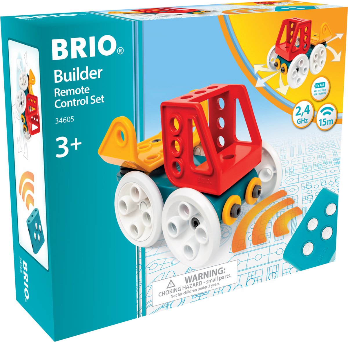 Juego de control remoto Brio Builder: construye tu propio automóvil con control remoto