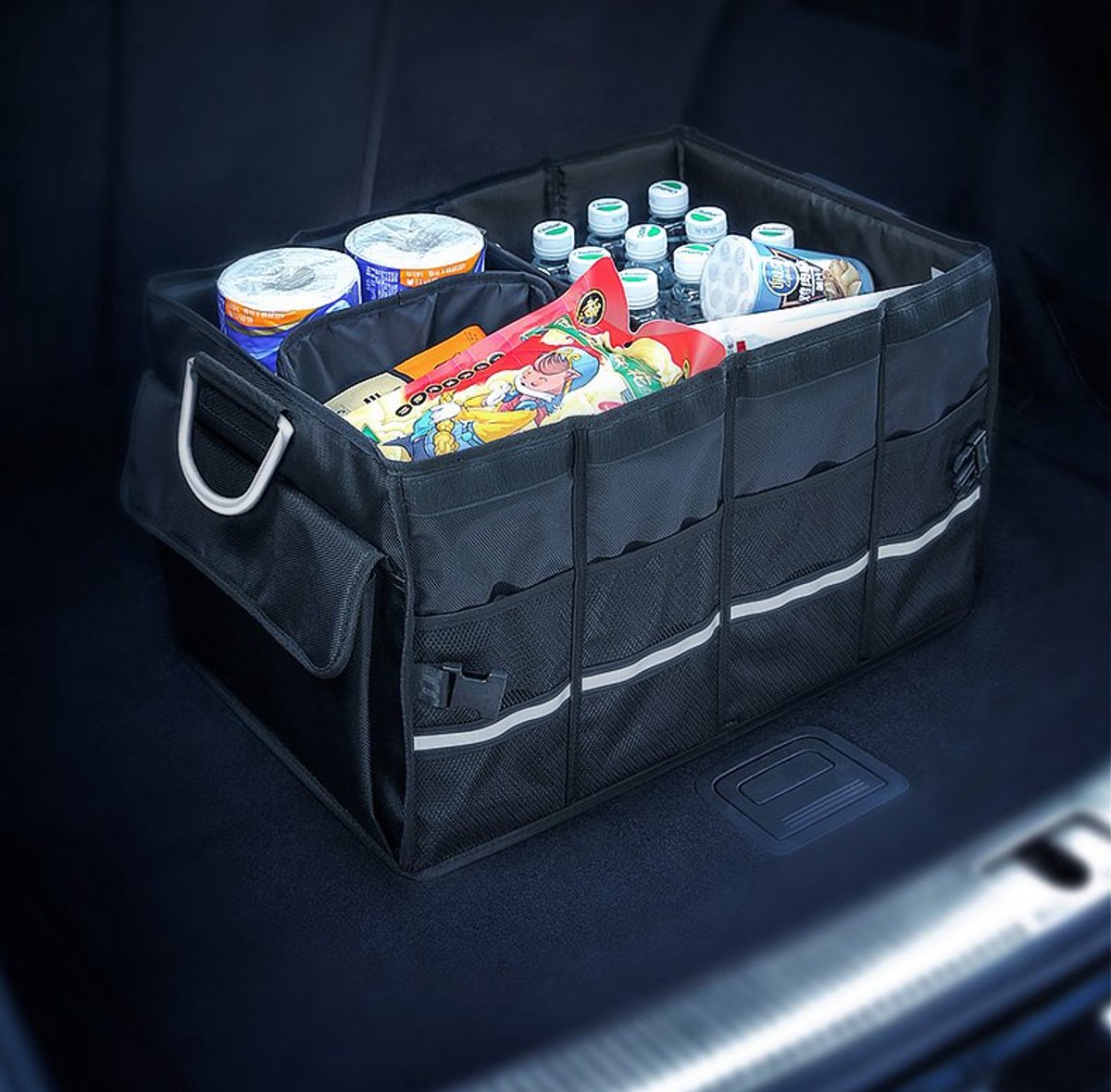 Borsa organizer per bagagliaio ugreen sans marque per auto - organizer per auto 55l - pratica quando si viaggia, nera (80710)