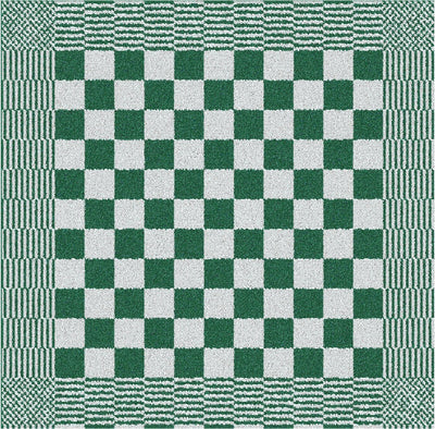Ddddd barbeque keukendoek - set van 6 - katoen - geruit - 50x55 cm - groen